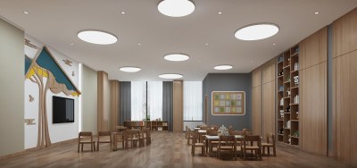 现代幼儿园3D模型下载